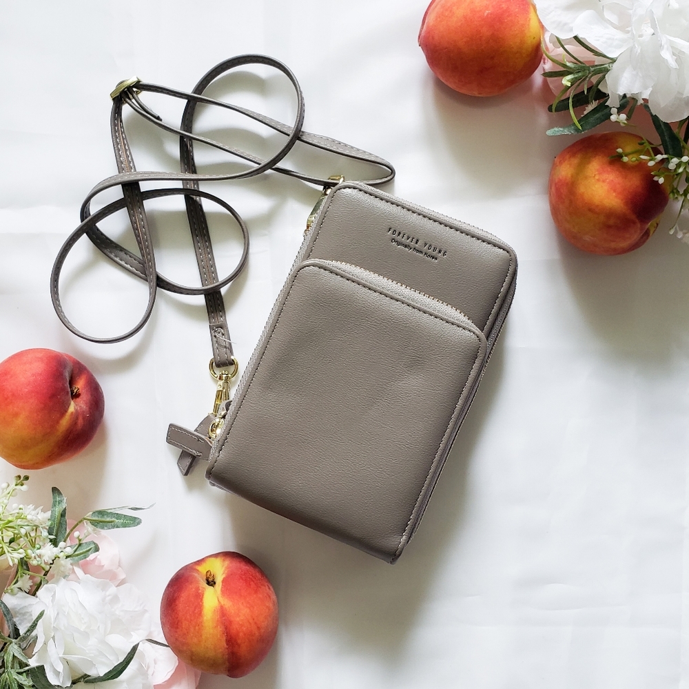 Korean gray wallet purse